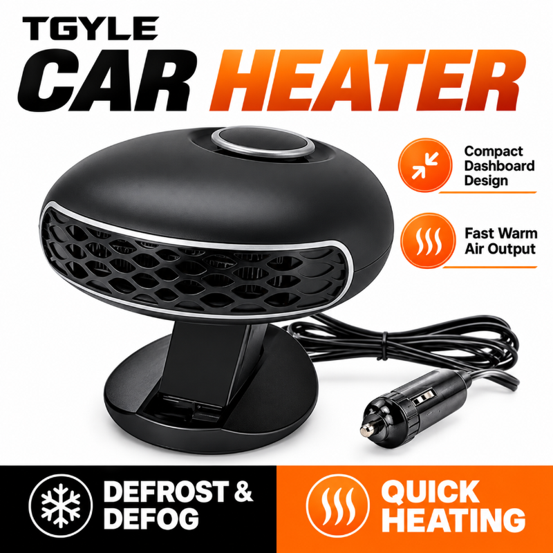 🔥Limited Time 50%OFF ⚡Portable Car Heater Defroster with 360-Degree Rotating Base