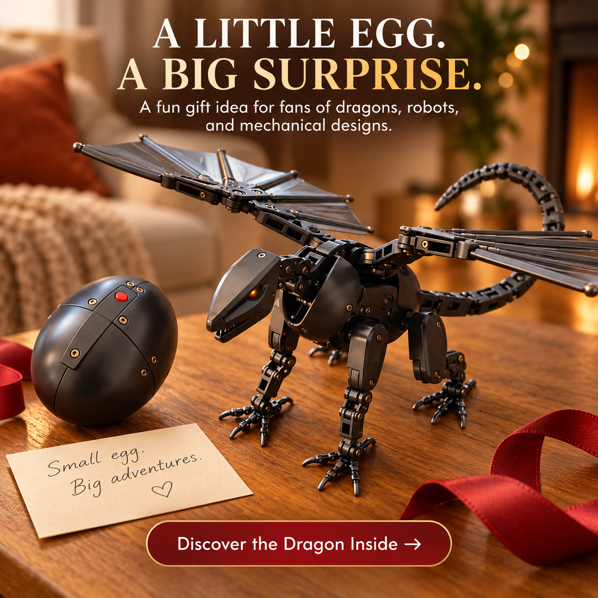 šš„ DragonMorph Magic Egg ā Transform Into a Mighty Mechanical Dragon! š„āØ