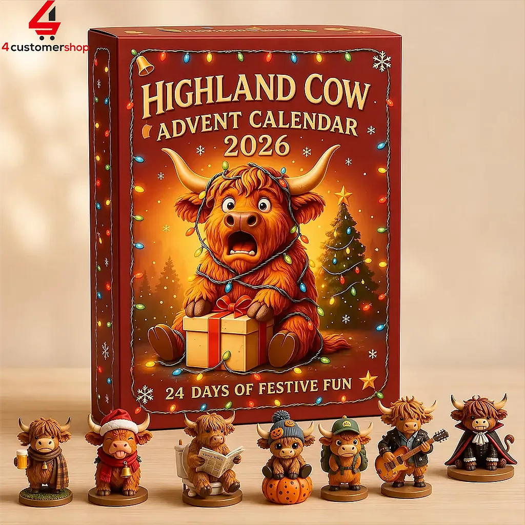 Highland Cow 24 Days of Festival Fun Advent Calendar