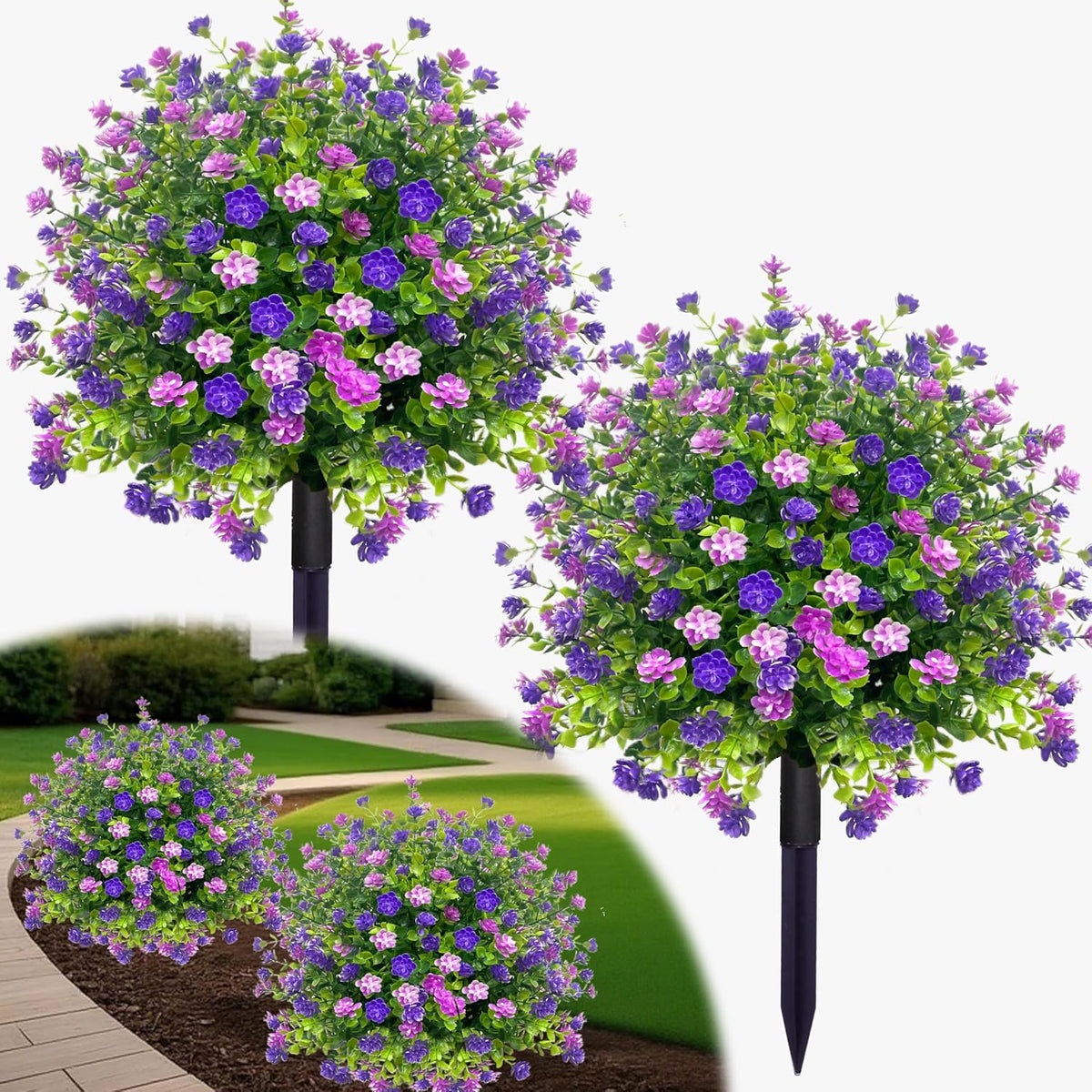 🔥Artificial potted trees with ground stake