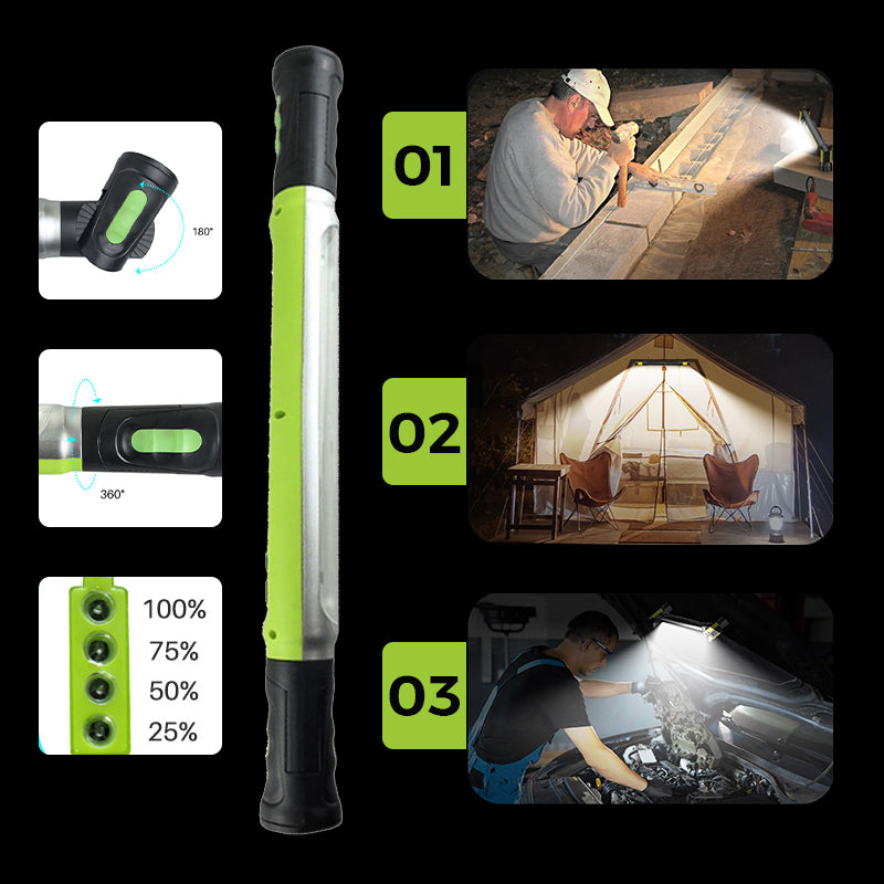 🛠️ LIMITED-TIME 50% OFF! Rechargeable LED Work Light — 3 Modes, Hook Mount ⚡