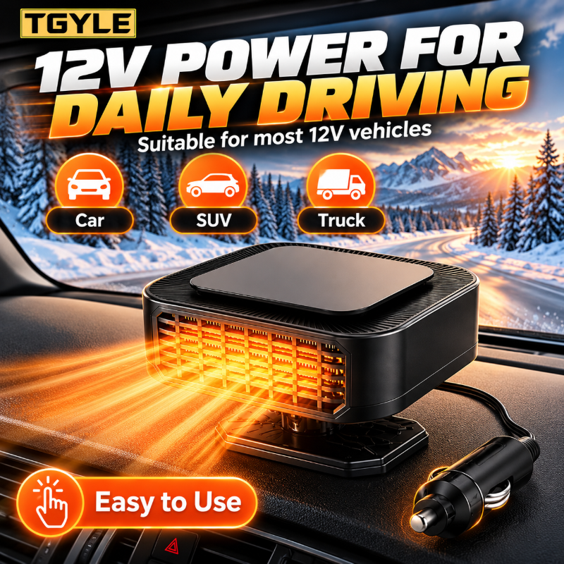 🔥Limited Time 50%OFF ⚡Portable Car Heater Defroster with 360-Degree Rotating Base