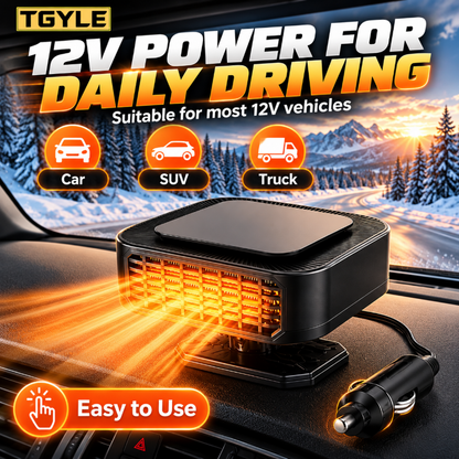 🔥Limited Time 50%OFF ⚡Portable Car Heater Defroster with 360-Degree Rotating Base