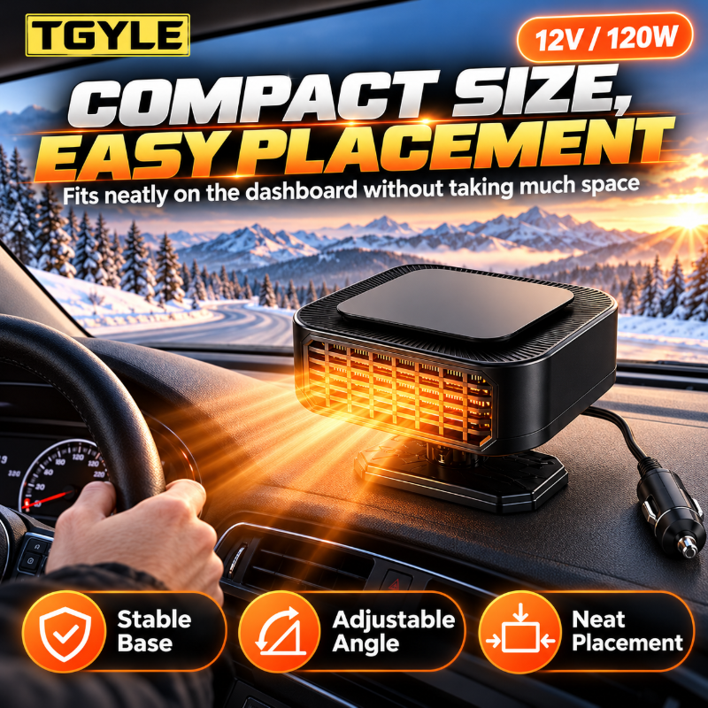 🔥Limited Time 50%OFF ⚡Portable Car Heater Defroster with 360-Degree Rotating Base