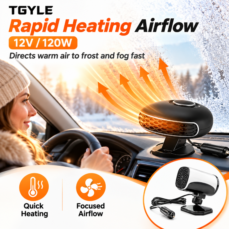 🔥Limited Time 50%OFF ⚡Portable Car Heater Defroster with 360-Degree Rotating Base