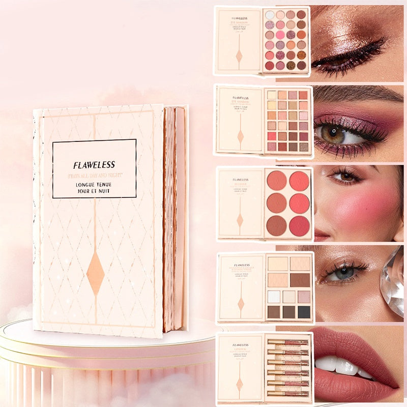 💄50% OFF NOW! All-in-One Makeup Book Palette, Multi Layer Eyeshadow Blush Contour Highlight Makeup Kit for Daily & Party Makeup