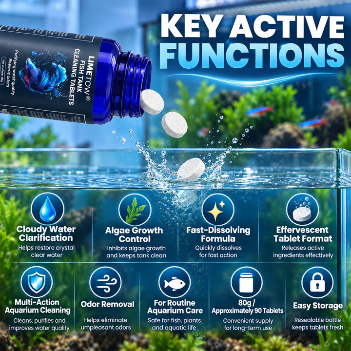Limited-Time Offer ⚡LIMETOW® FISH TANK CLEANING TABLETS
