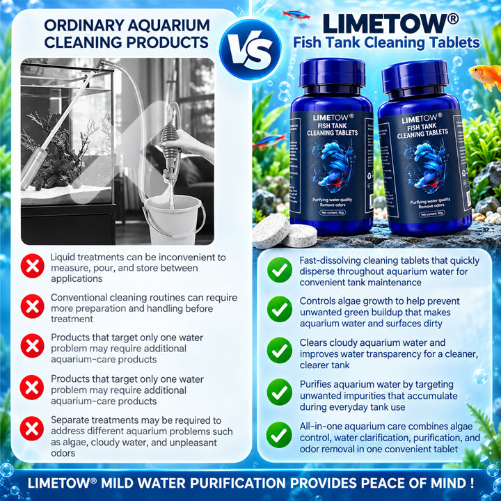 Limited-Time Offer ⚡LIMETOW® FISH TANK CLEANING TABLETS