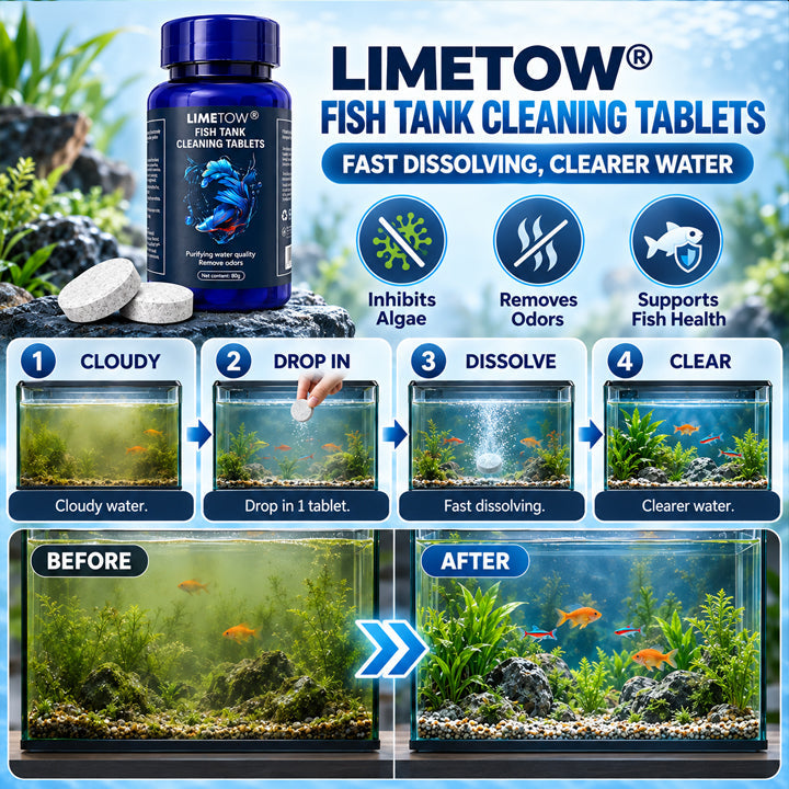 Limited-Time Offer ⚡LIMETOW® FISH TANK CLEANING TABLETS