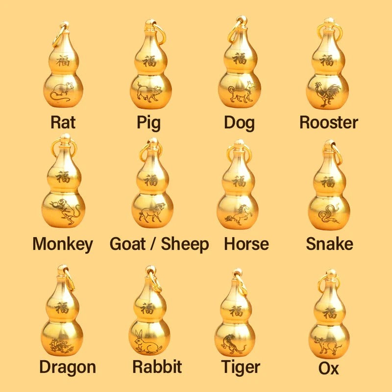 Chinese Pixiu Fortune Keychain – Brass Zodiac Protection Charm