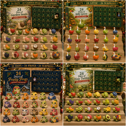 ⏳Only Today 49% Off 🔥24 Days of Fruity Animal Surprises Advent Calendar