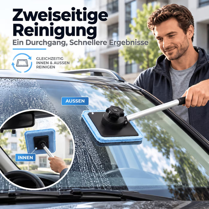 🚗 Special offer for the first 50 customers 🧽 Double-sided magnetic car window cleaner | Streak-free auto glass cleaning kit