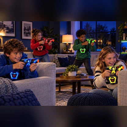 Laser Tag Guns Set of 2 with LED Score Vests