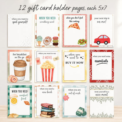 Christmas Gift Card Book