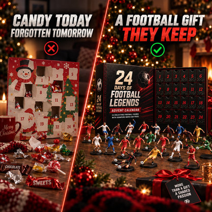 ✨24 Days of Football Legends Advent Calendar | 24 Collectible Player Figures
