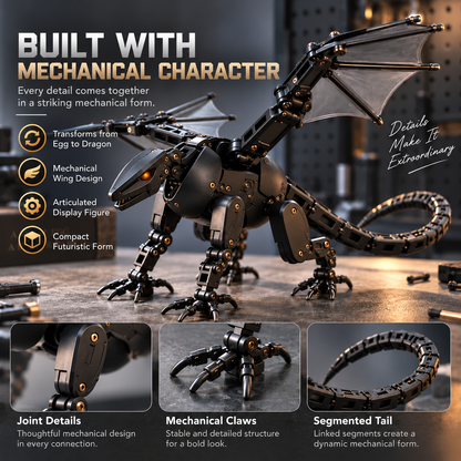 🐉🔥 DragonMorph Magic Egg – Transform Into a Mighty Mechanical Dragon! 🥚✨