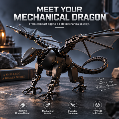 🐉🔥 DragonMorph Magic Egg – Transform Into a Mighty Mechanical Dragon! 🥚✨