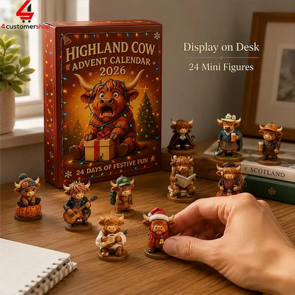 Highland Cow 24 Days of Festival Fun Advent Calendar