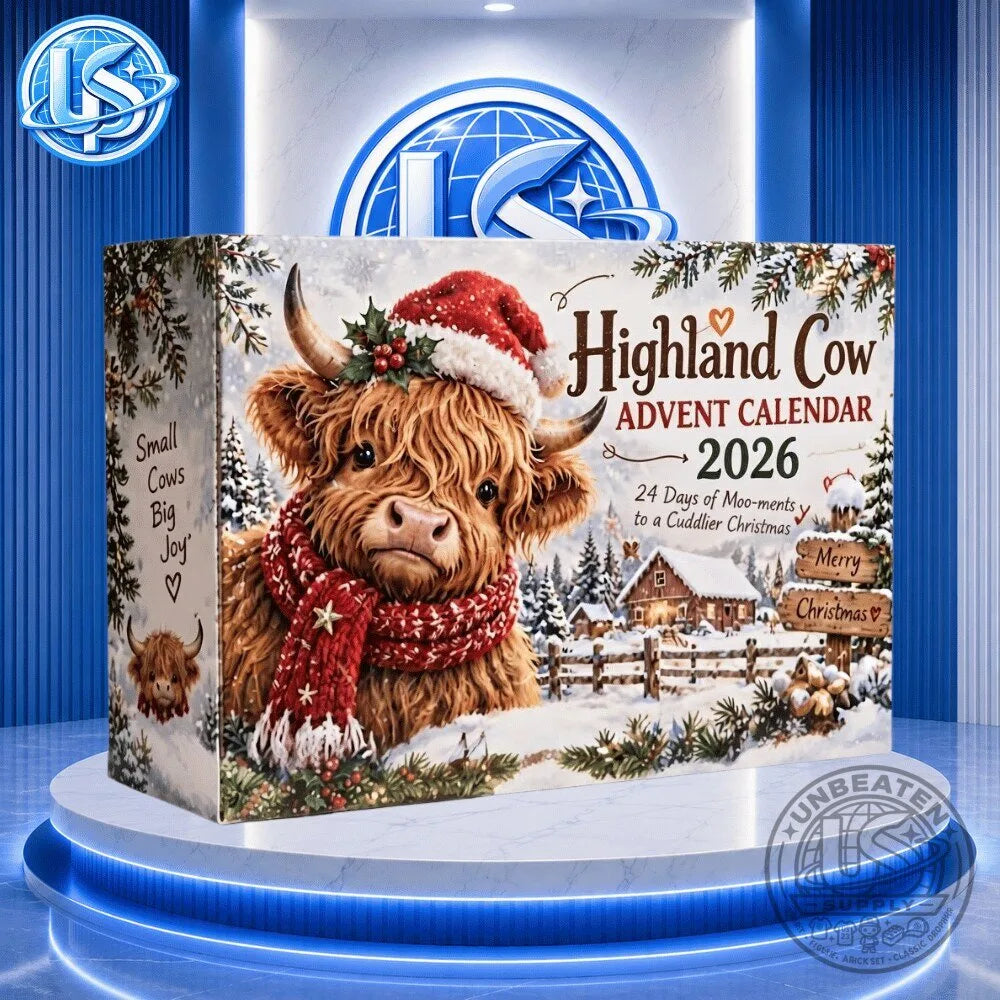 Highland Cow Advent Calendar 2026 Special Christmas Edition