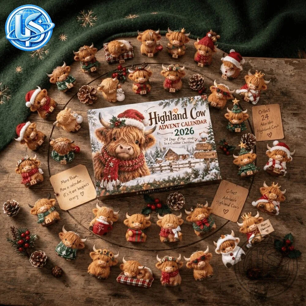 Highland Cow Advent Calendar 2026 Special Christmas Edition
