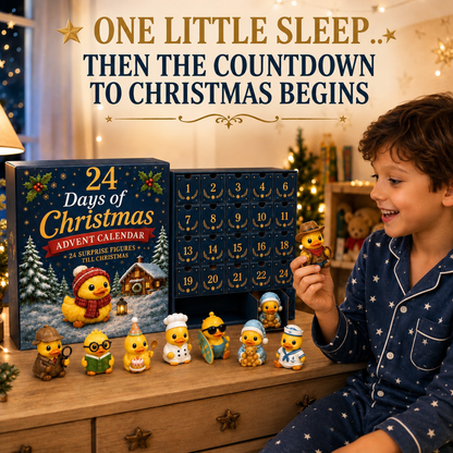 🐥 24 Days of Duck Magic – Advent Calendar with 24 Cute Christmas Ducks to Collect 🎄 (Flat Print on Acrylic)