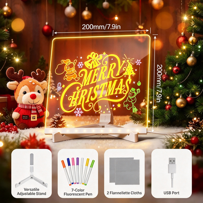 LED Drawing Board for Kids with Light Effects, Colored Markers