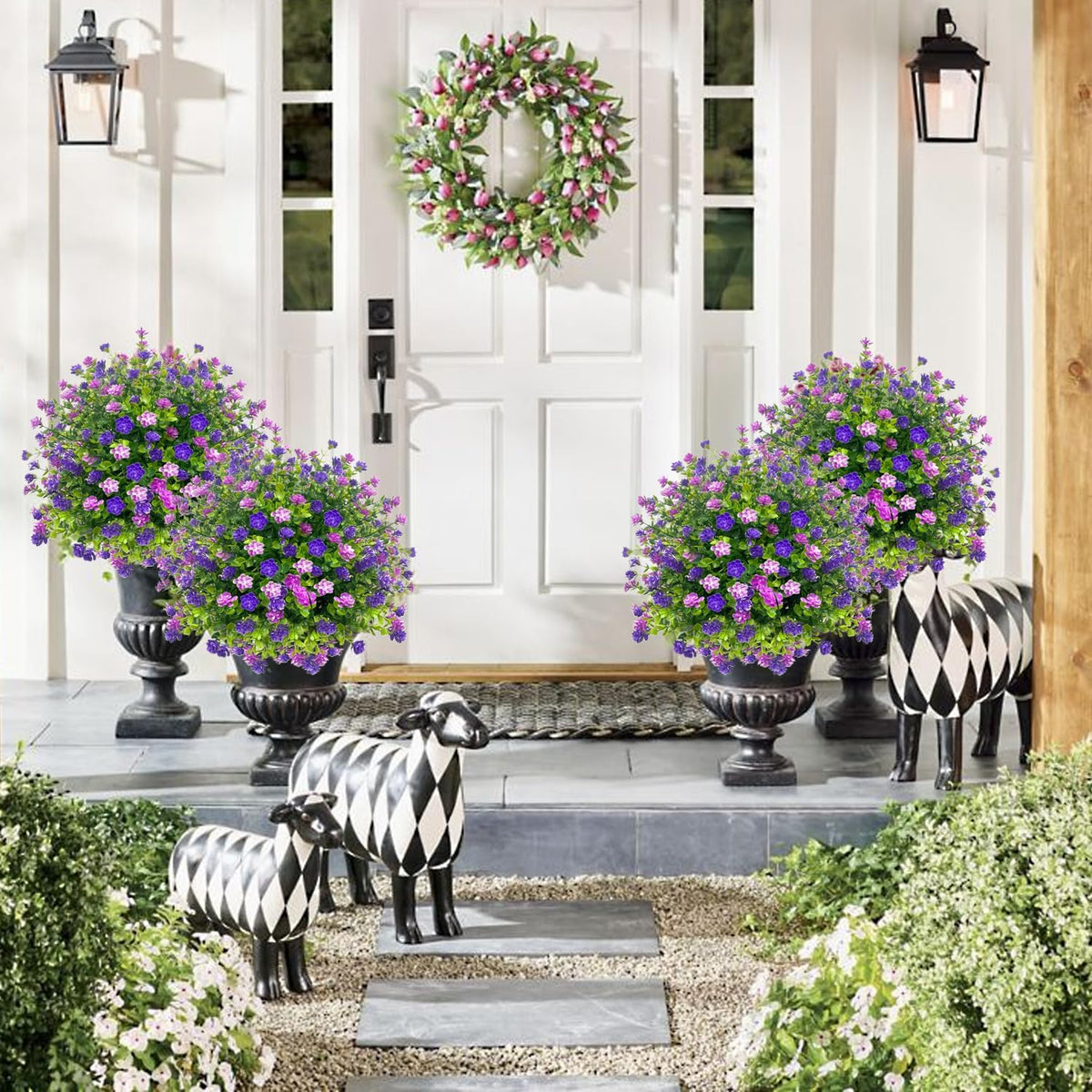 🔥Artificial potted trees with ground stake