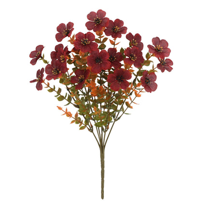 🧡🍂Artificial Autumn Violet Silk Flower Bouquet